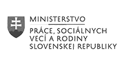 Logo Ministerstva práce, sociálnych vecí a rodiny